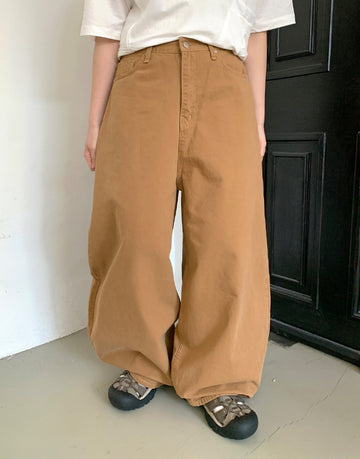 Hanku balloon wide cotton pants